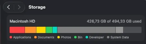 system data mac